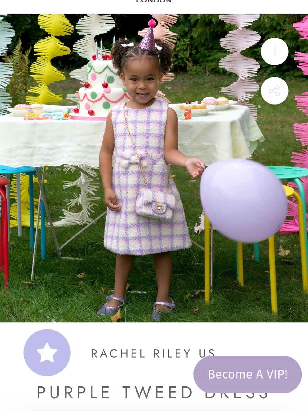 NWT! Rachel Riley Lilac and White Tweed Dress! Size 10! Gorgeous!